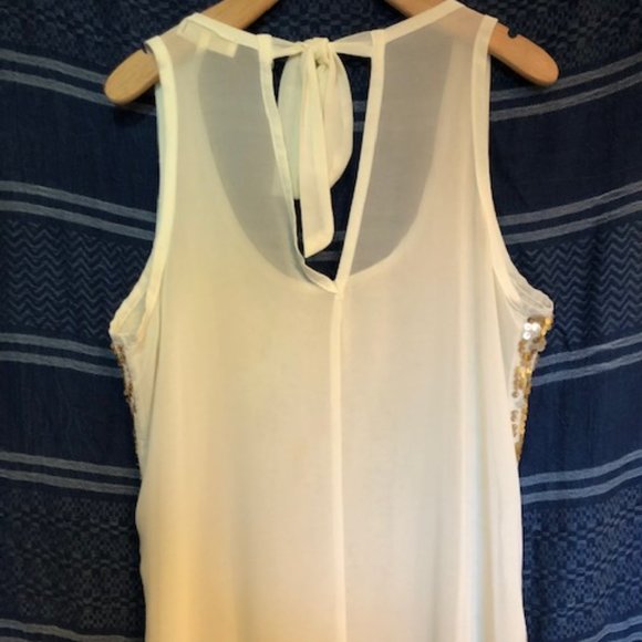 Kirra Sequined Tank w/ Sheer Back - Picture 5 of 6